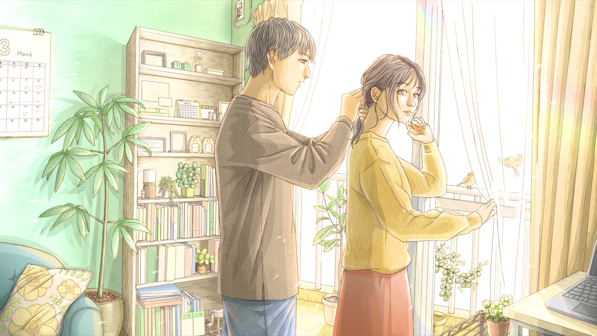 人物も背景も細部まで丁寧に仕上げます あなたが思う世界観を表現します！丁寧な一枚絵をお求めの方に イメージ2