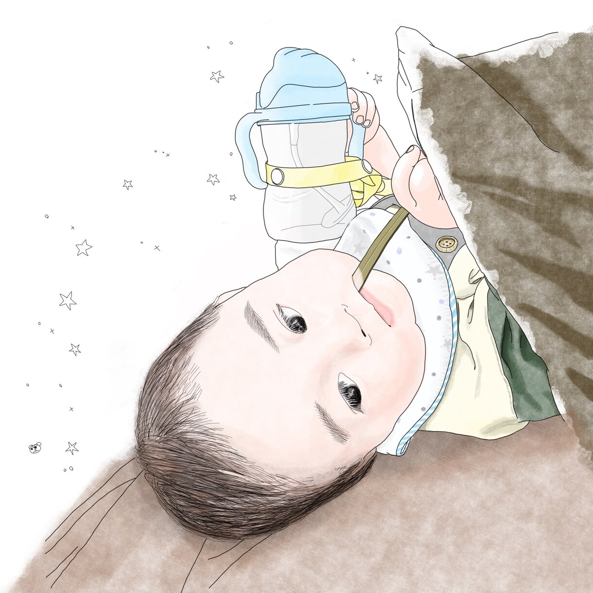写真をベースに似顔絵イラストを描きます プレゼントもオススメ！お気に入りの写真をイラストに！ イメージ5