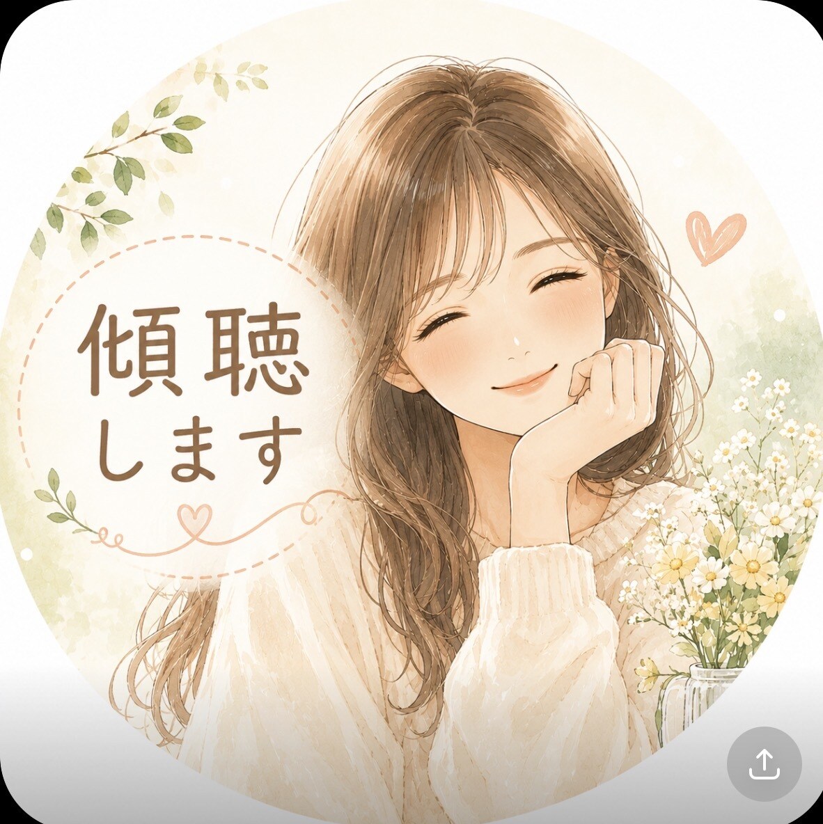 5分でもOK♪あなたの聞いて欲しい事聞きます 長年生主をやっていた為、悩みや嬉しい話とか傾聴していました！ イメージ1