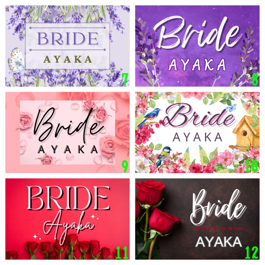 名入り&即日対応★結婚式の受付サインを作ります 全30種類★皆様のテーマカラーに合わせてお求めください^ ^ イメージ4