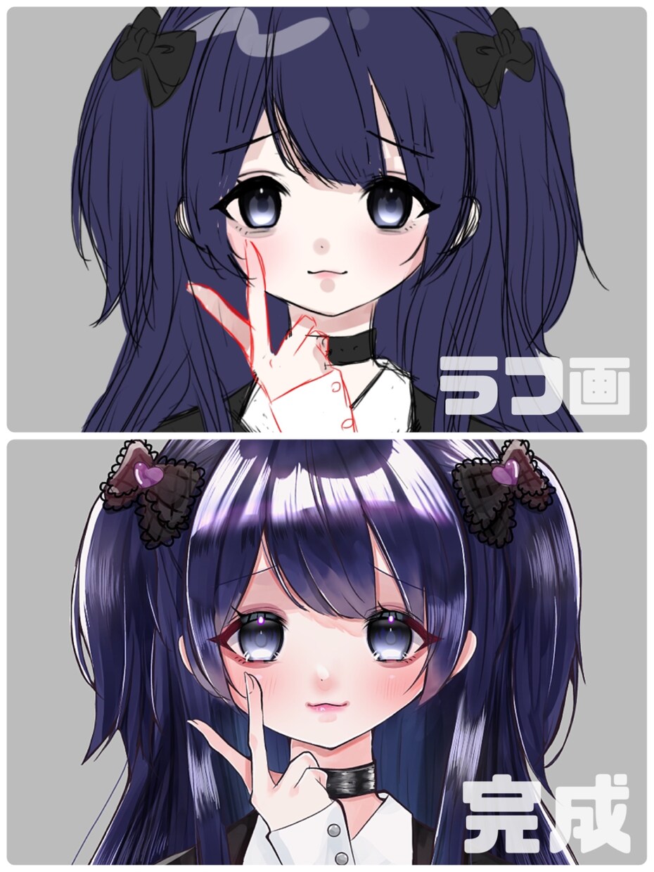 あなただけのSNSアイコン・イラスト描きます 地雷/メンヘラ/V系/ホスト/バンギャ/歌い手/量産型オタク イメージ2