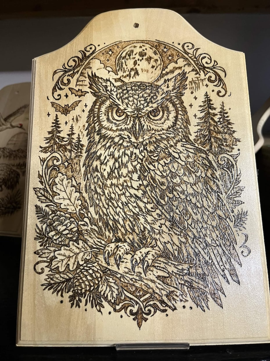 世界で１つだけの作品を届けます ウッドバーニングで木製の物をお洒落に。インテリアなどに最適 イメージ5