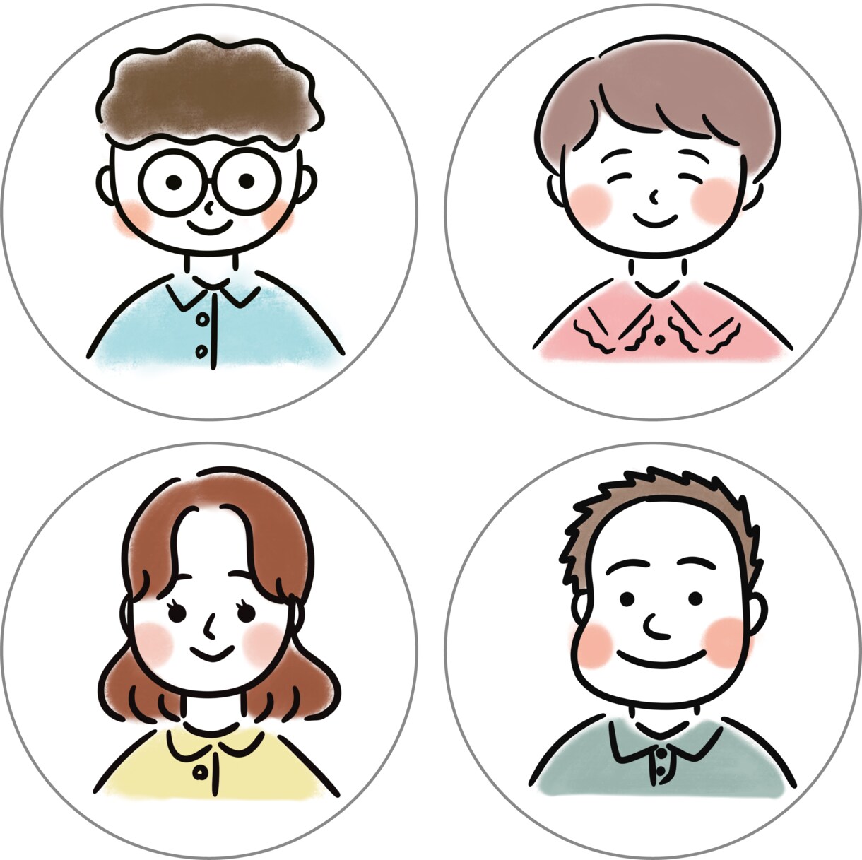 あなたの顔をイラストに⭐︎似顔絵アイコン描きます SNSやインスタなどにも最適♪★即日～7日で納品！ イメージ2