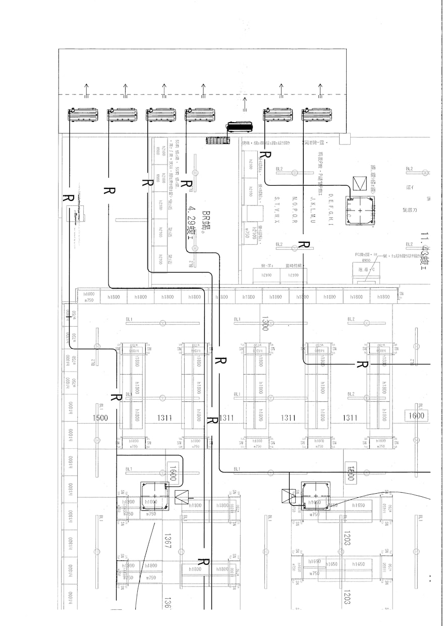 JWCADに空調機、配管図面をトレースします ある程度の空調積算も可能です。※一般店舗、事務所等 イメージ1