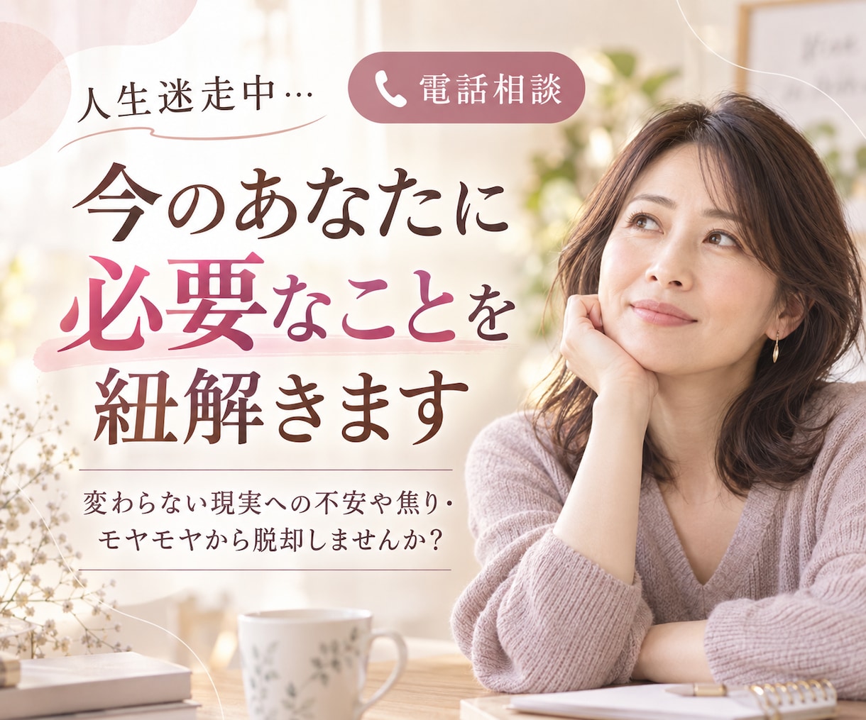 人生迷走中…今のあなたに必要なことを紐解きます 変わらない現実への不安や焦り・モヤモヤから脱却しませんか？ イメージ1