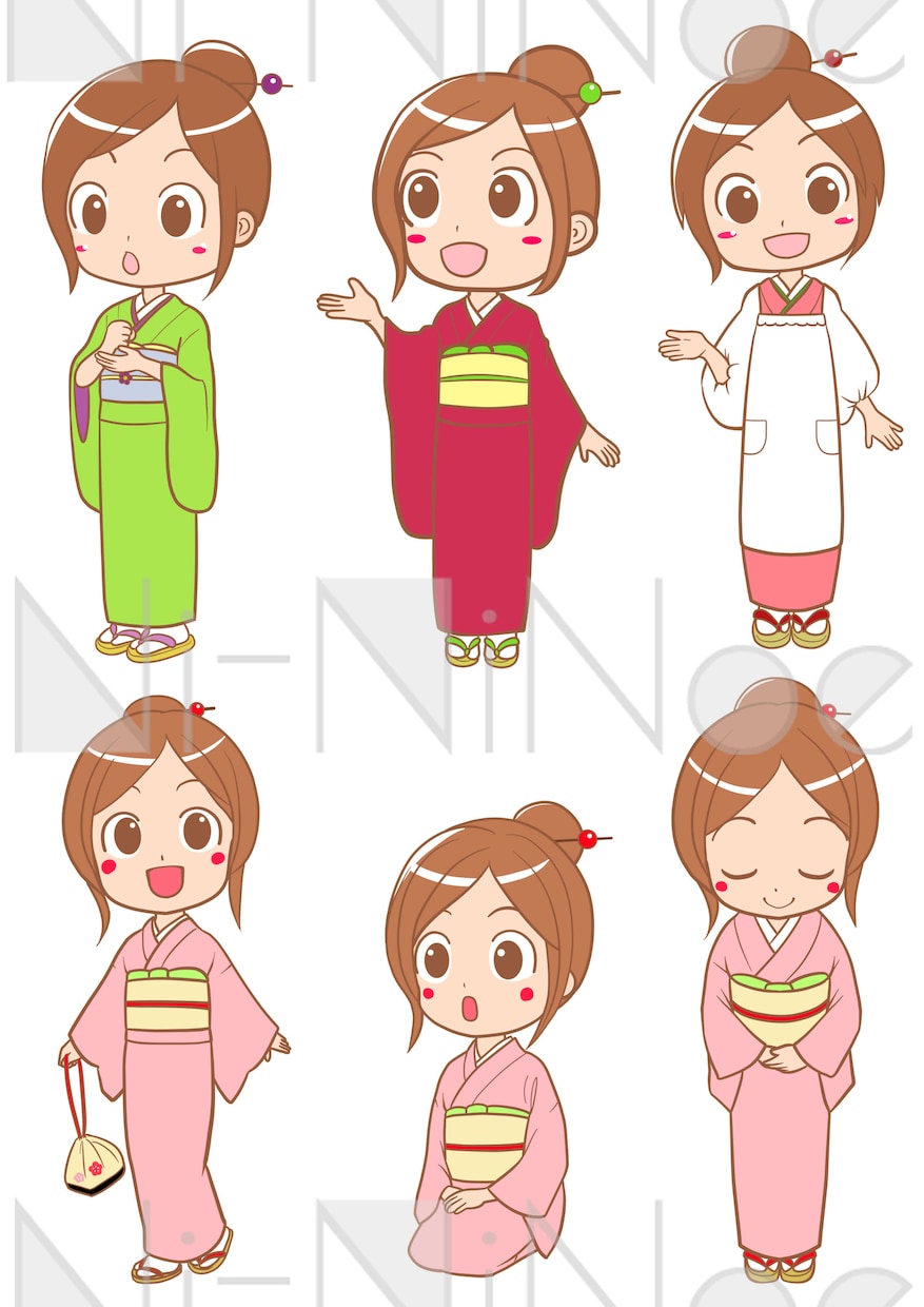 可愛い女の子の挿絵描きます 【ナビキャラ】資料にナビキャラをつけて可愛く紹介(^^)ノ イメージ5
