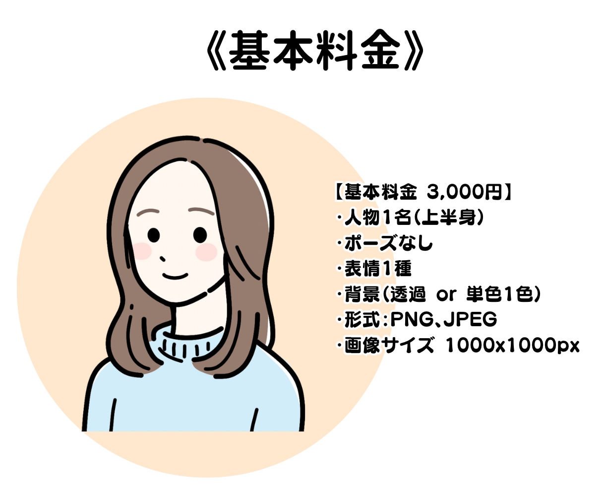 あなただけの“シンプルゆるかわアイコン”つくります SNSにぴったりな、やさしい似顔絵アイコン 各種SNSに◎ イメージ2