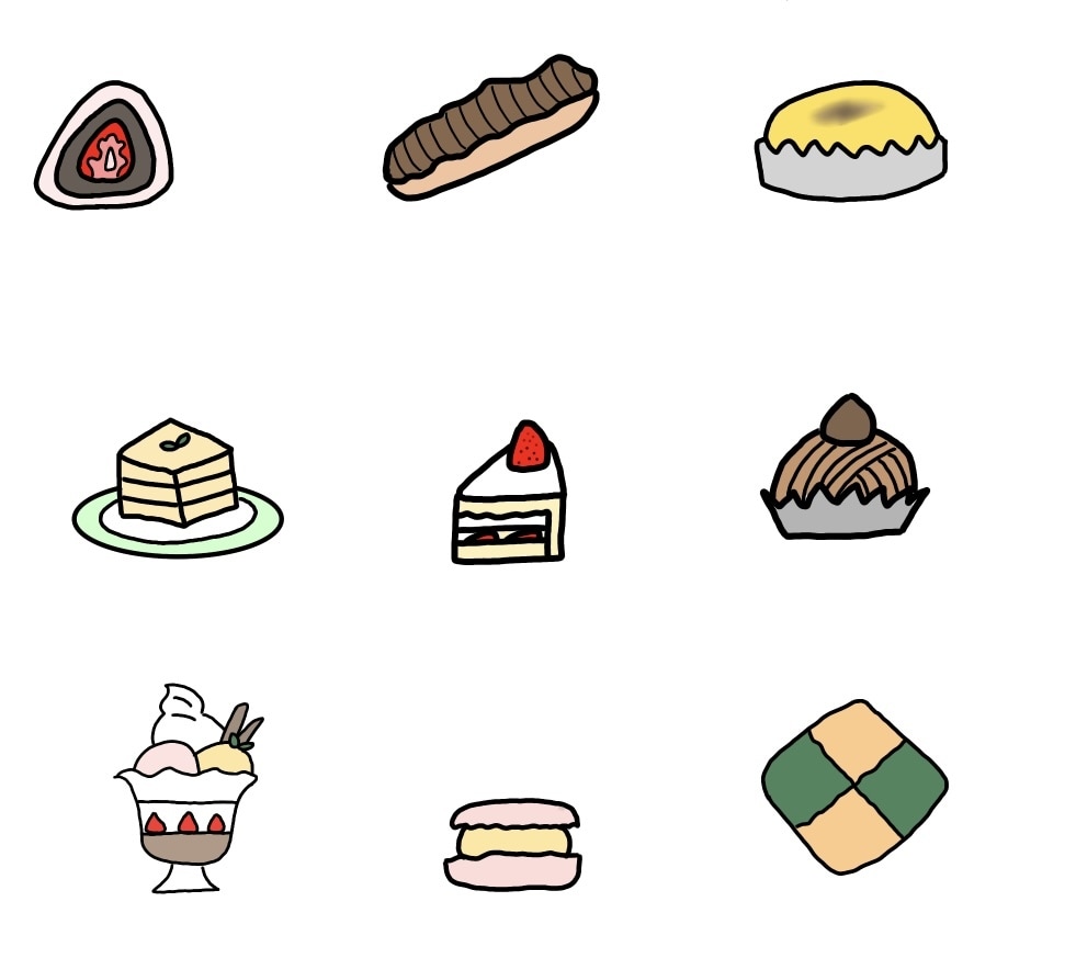 5点セット！ゆる可愛いイラスト描きます 親しみやすく可愛いイラスト描きます イメージ1