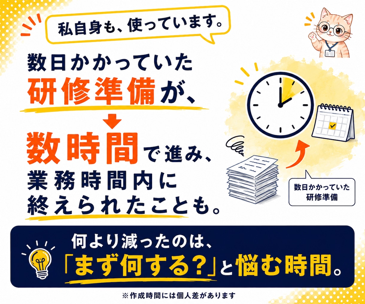 研修をもう白紙から作らなくてよくなります 答えるだけ｜構成・台本・PowerPointのたたき台まで イメージ6