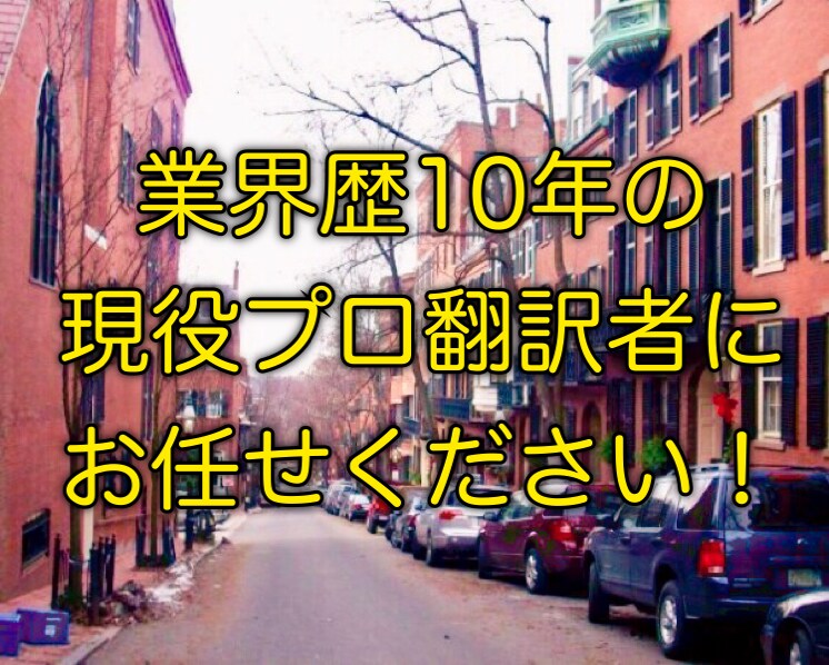 歴10年のプロが格安/高品質な英日翻訳を提供します 翻訳と意識させない自然な日本語で細かなニュアンスまで再現！ イメージ1