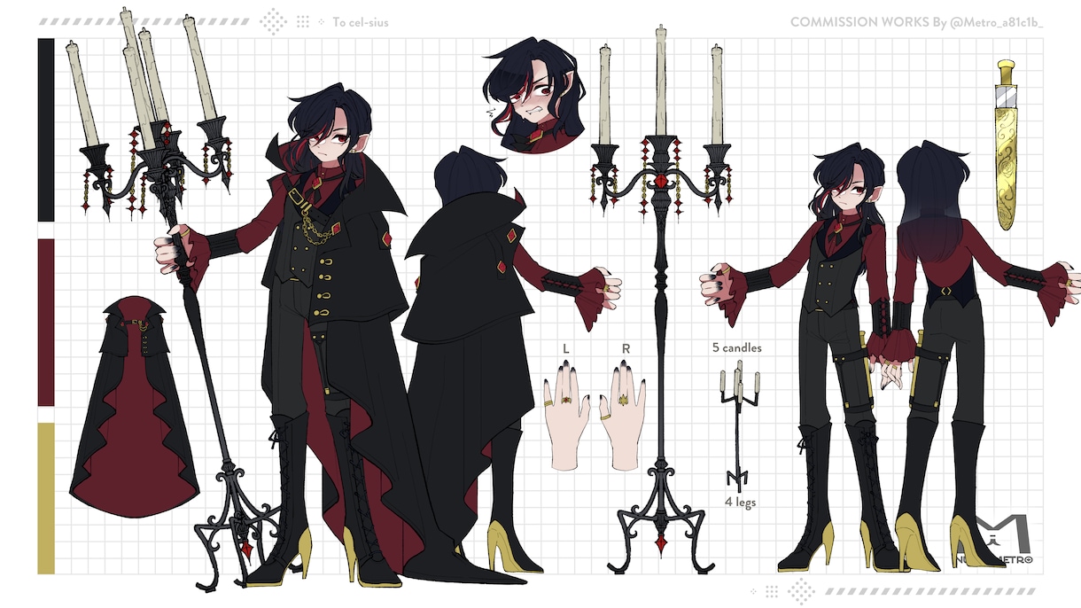 キャラクターデザイン・衣装デザイン作成します 他クリエイター様にご依頼するときの資料にも！ イメージ5