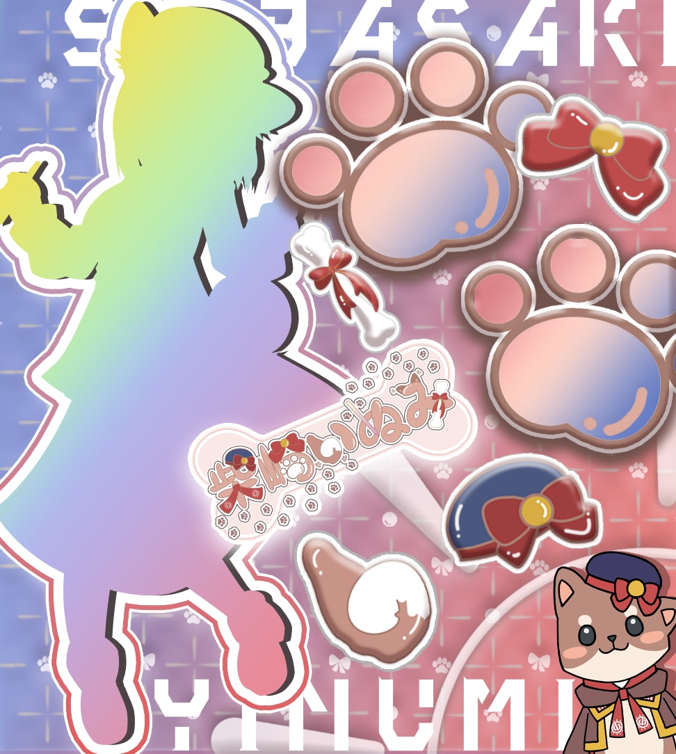 あなただけのVTuberプロフィール画像制作します 便利でお得なシルエット付！手描き小物モチーフも制作可能！ イメージ5