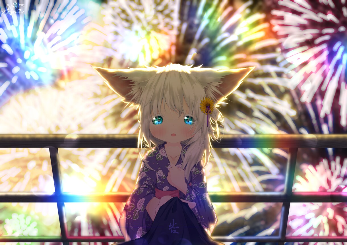 和風ケモミミ少女、描きます 自分だけの壁紙・アイコンが欲しい方へ イメージ6