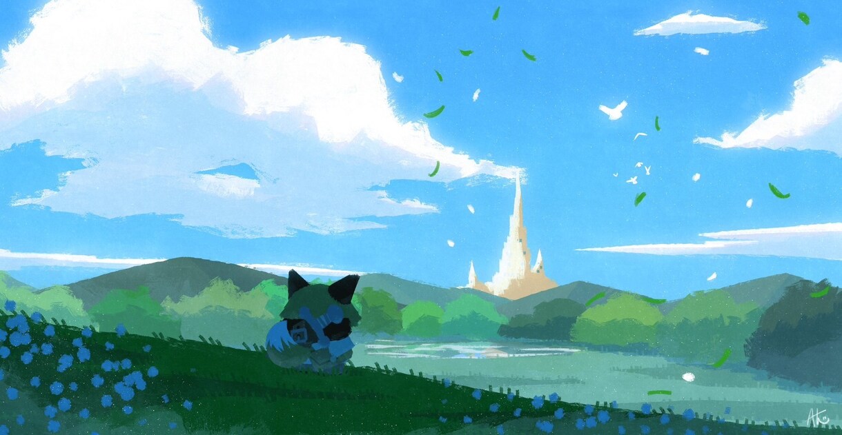 絵本の1ページのような一枚絵にします 頭の中にある、まだ絵になってない物語を、イラストに イメージ6