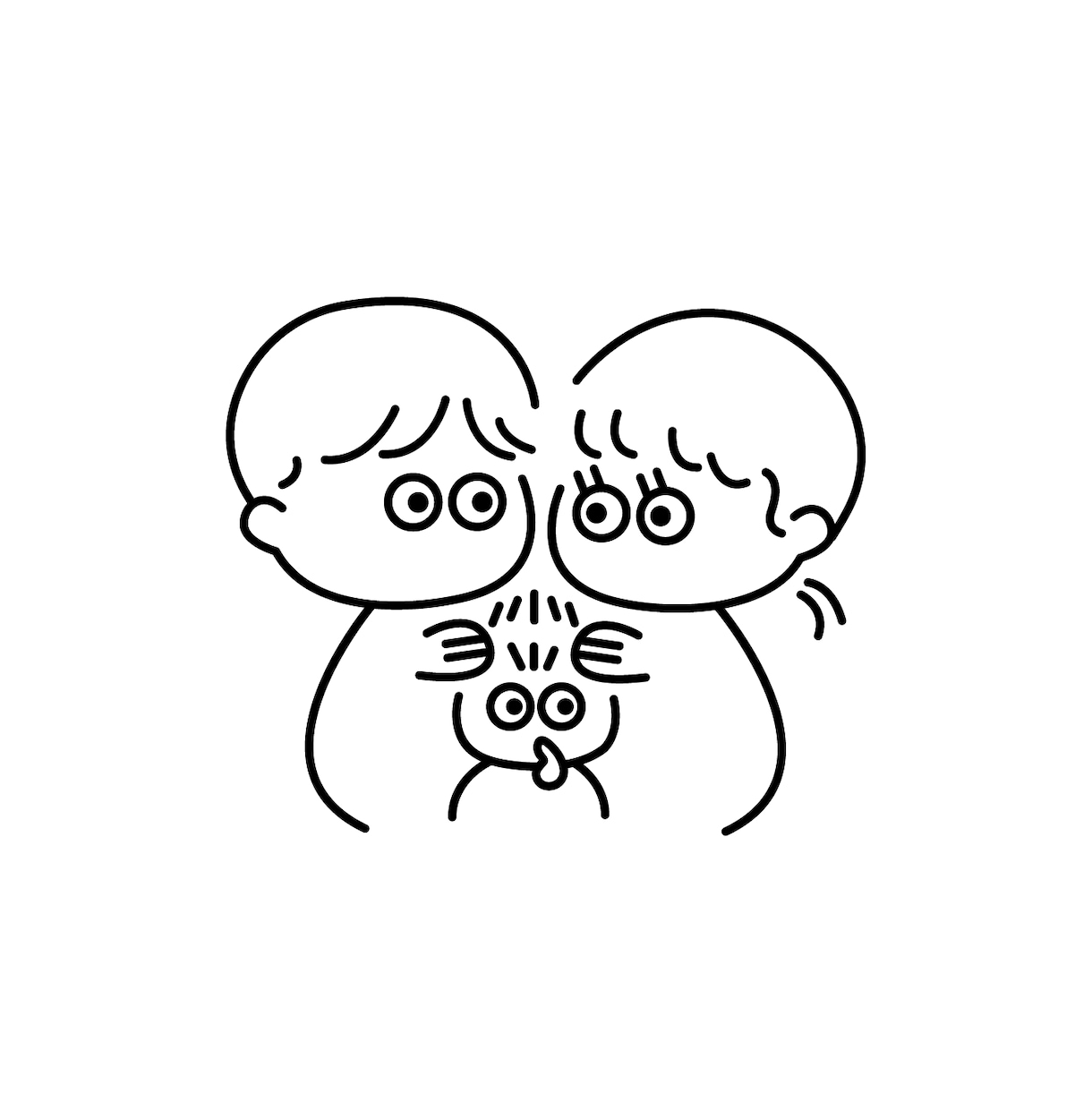 シンプルラインのイラスト描いちゃいます 色なしでとってもシンプル！SNSなどにぴったり！ イメージ1