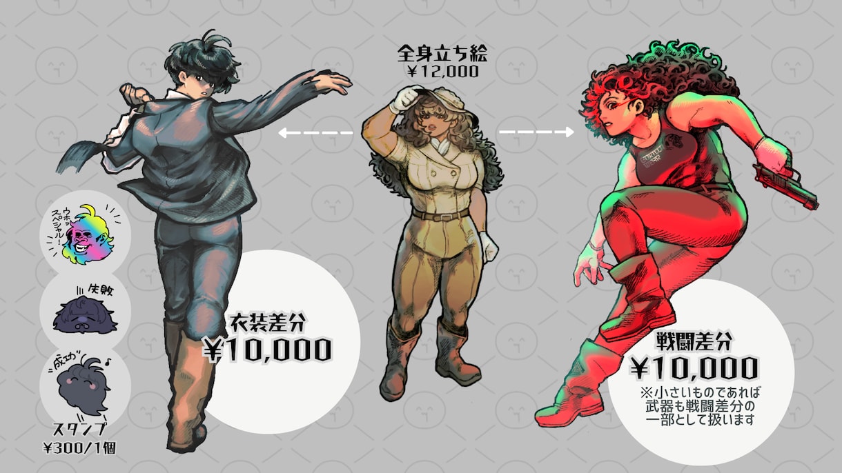TRPGや動画配信で使える立ち絵を作成します キャラ設定を読み解き、制作します！ イメージ4