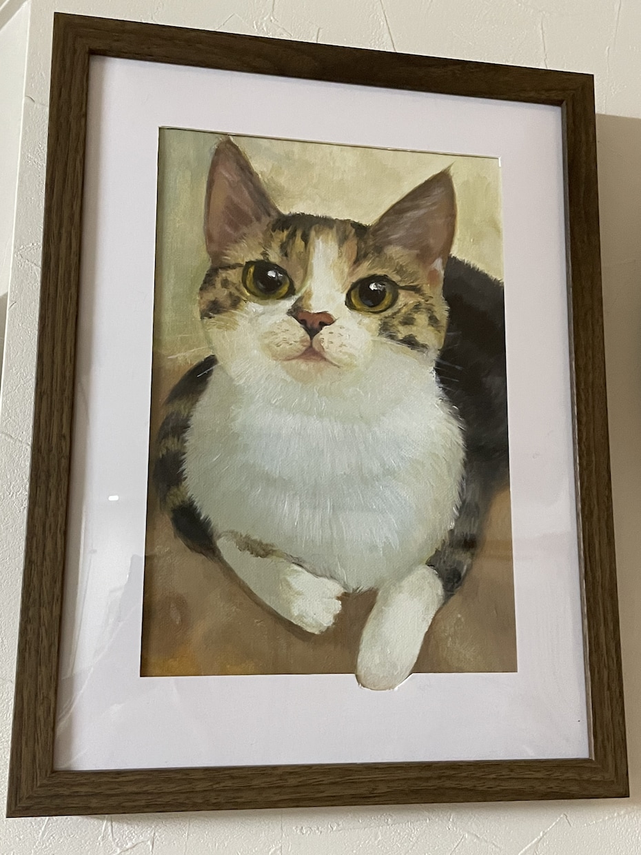ペットの油絵をキャンバスに描きます 大切なご家族の一瞬を、油絵で残しませんか？F3/F4 イメージ3