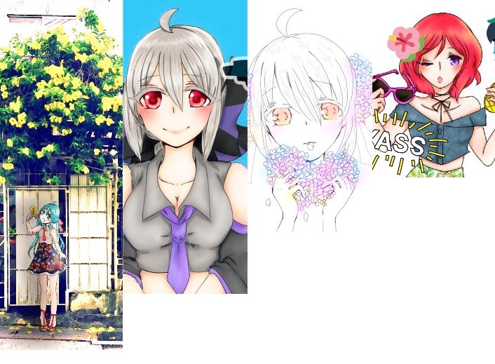 SNS用アイコンを描きます かわいい女の子にお花を添えて… イメージ2