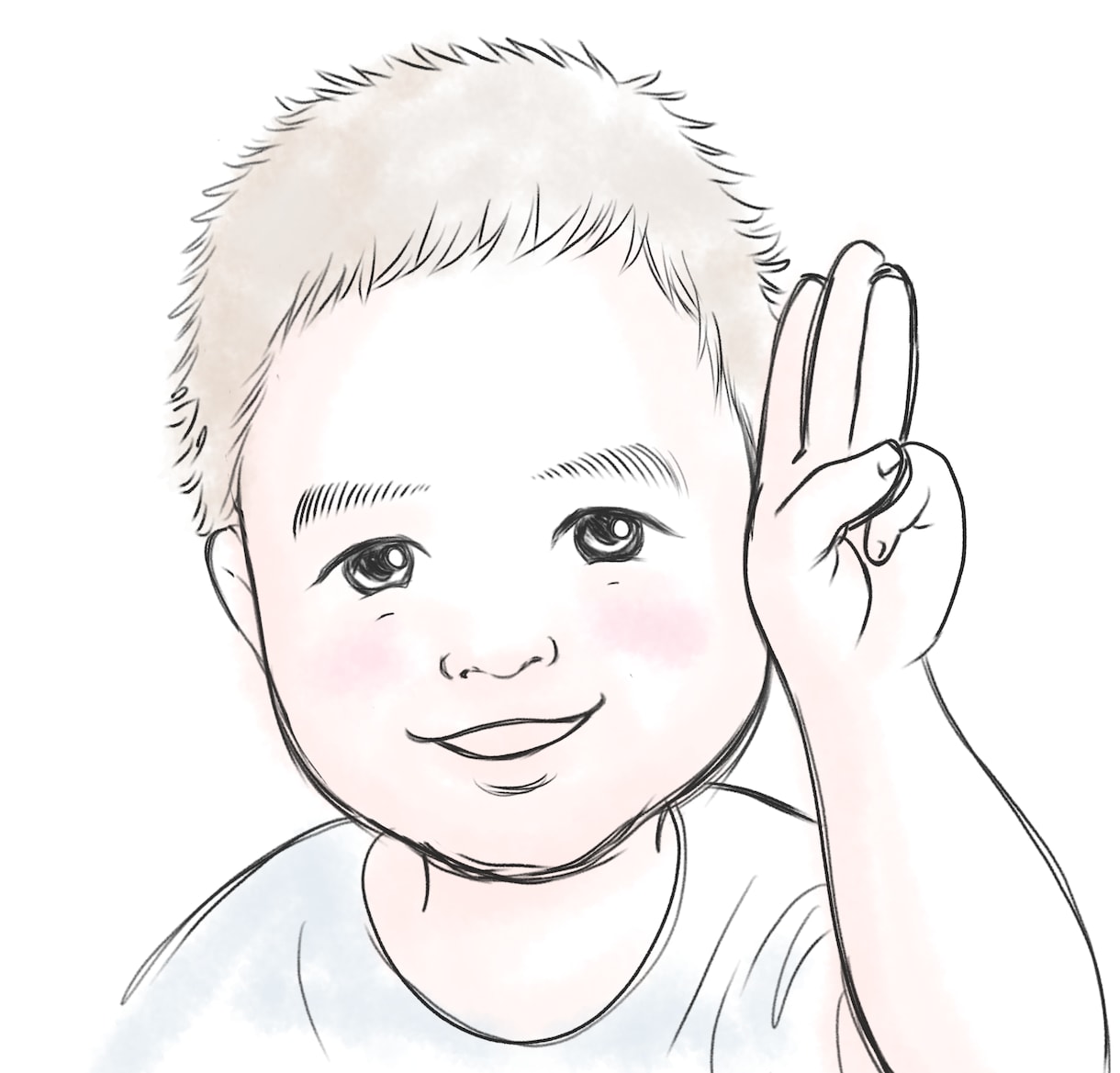 かわいいキュートな似顔絵作成します ★子どもやペット、ご自身のほんわか似顔絵アイコン用 イメージ3