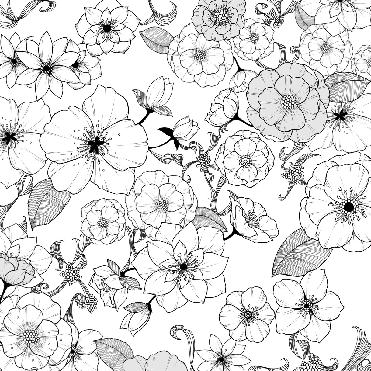 イラスト/アイコン作成　可憐なイラストを描きます お花モチーフの可愛いイラストを描きます。 イメージ7
