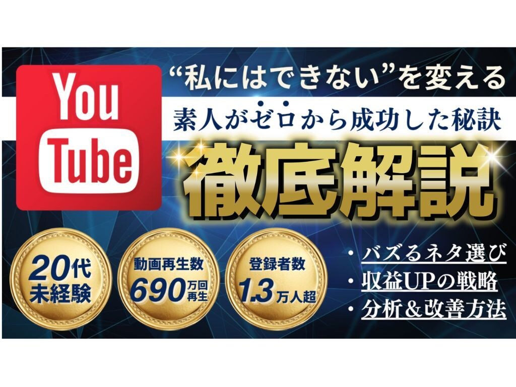 初心者特化! 伸びない原因をプロが分析＆改善します 登録者0→1.3万人の運用実績で動画を具体的に改善！ イメージ1