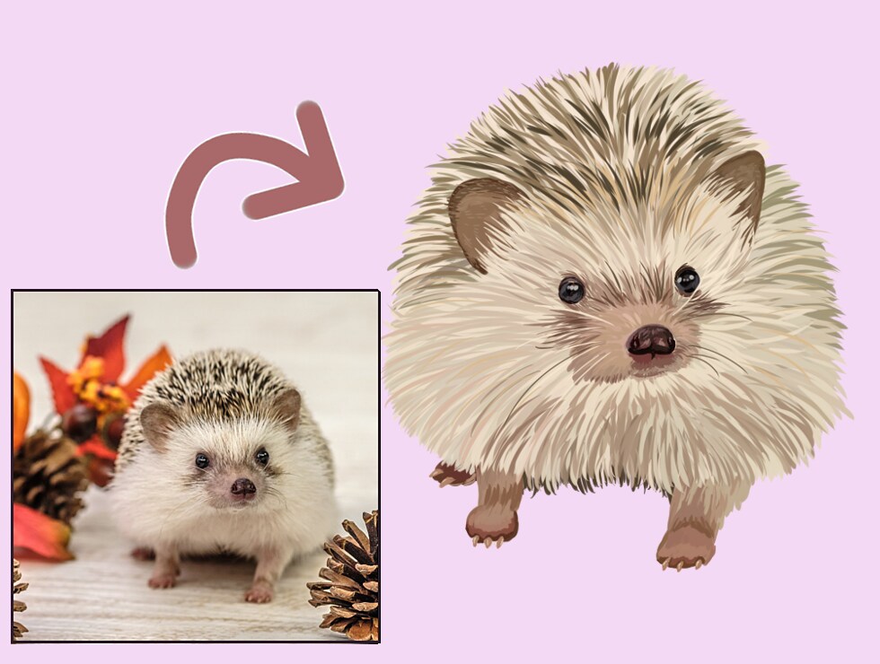 あなたの可愛いペットの似顔絵お描きします わんちゃん、ねこちゃん以外の動物も可能！ イメージ3