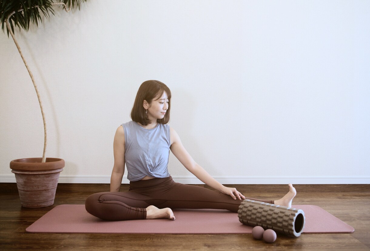 美筋ヨガ＊オンラインレッスンします 解剖学に基づいた内容で効率的にボディメイクやお悩み改善◎ イメージ2