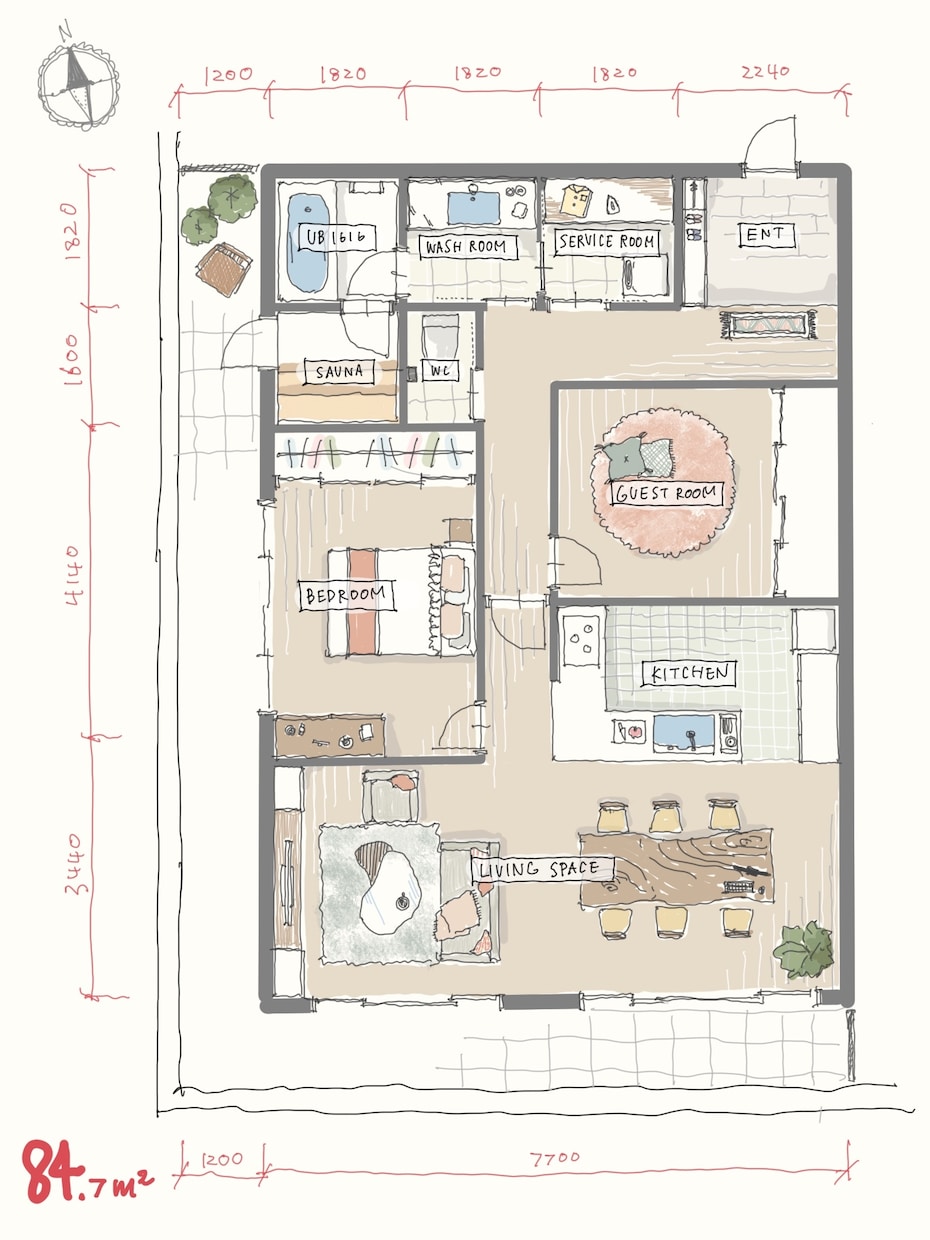 建築士が理想のリノベーションプランを作成します 分かりやすく可愛い図面&素材や家具の相談までまとめてOK イメージ2