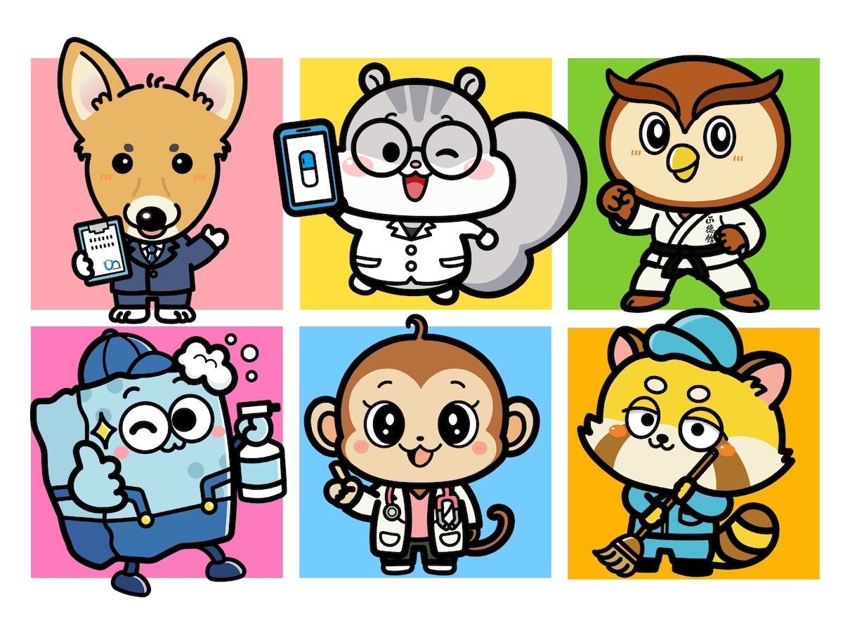 企業・店舗マスコットキャラクター制作します 総販売700件以上｜評価★5.0の安心制作 イメージ5