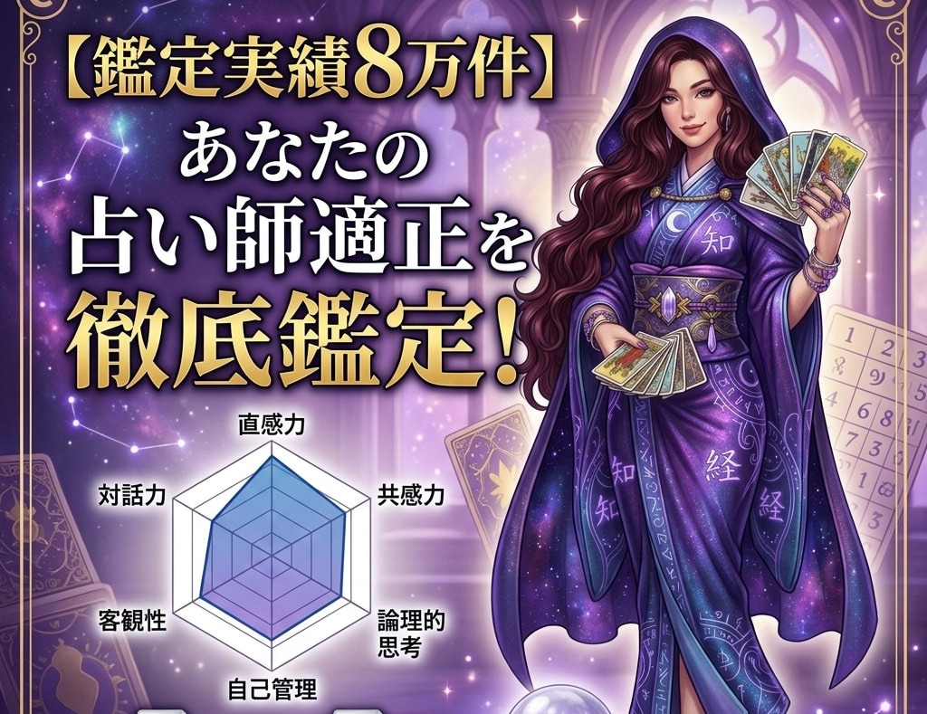 鑑定実績8万件！占い師としての適性診断します 鑑定実績8万件のプロが占い師の適性を徹底診断！ イメージ1