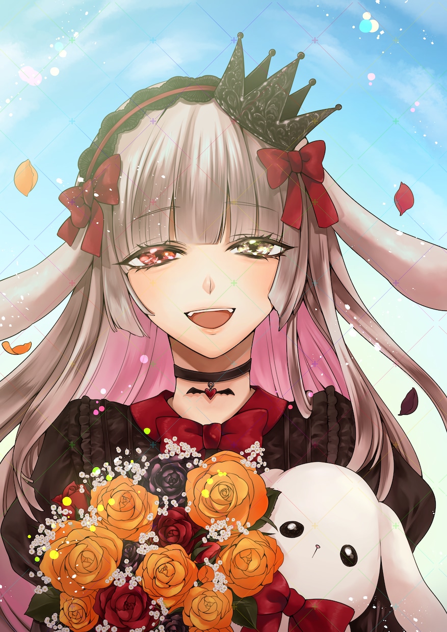 商用利用可・1枚絵イラスト制作します オリジナルキャラクターやFAの1枚絵イラストを制作します イメージ2