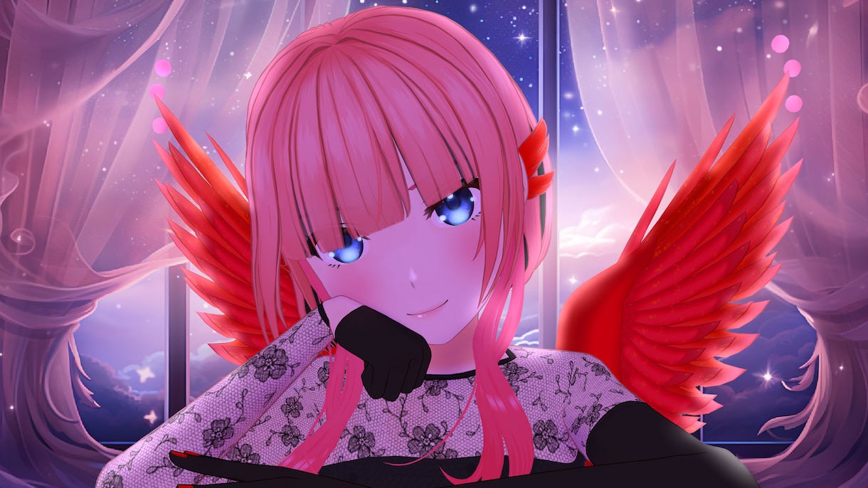 ３Dモデルのポージング&加筆修正します ３DVtuberさん必見！サムネイルやグッズ制作に！ イメージ5