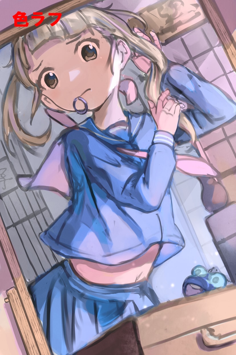 お好みのシチュエーションのイラストを描きます 同人誌の表紙、動画のサムネに雰囲気のあるイラストを イメージ9