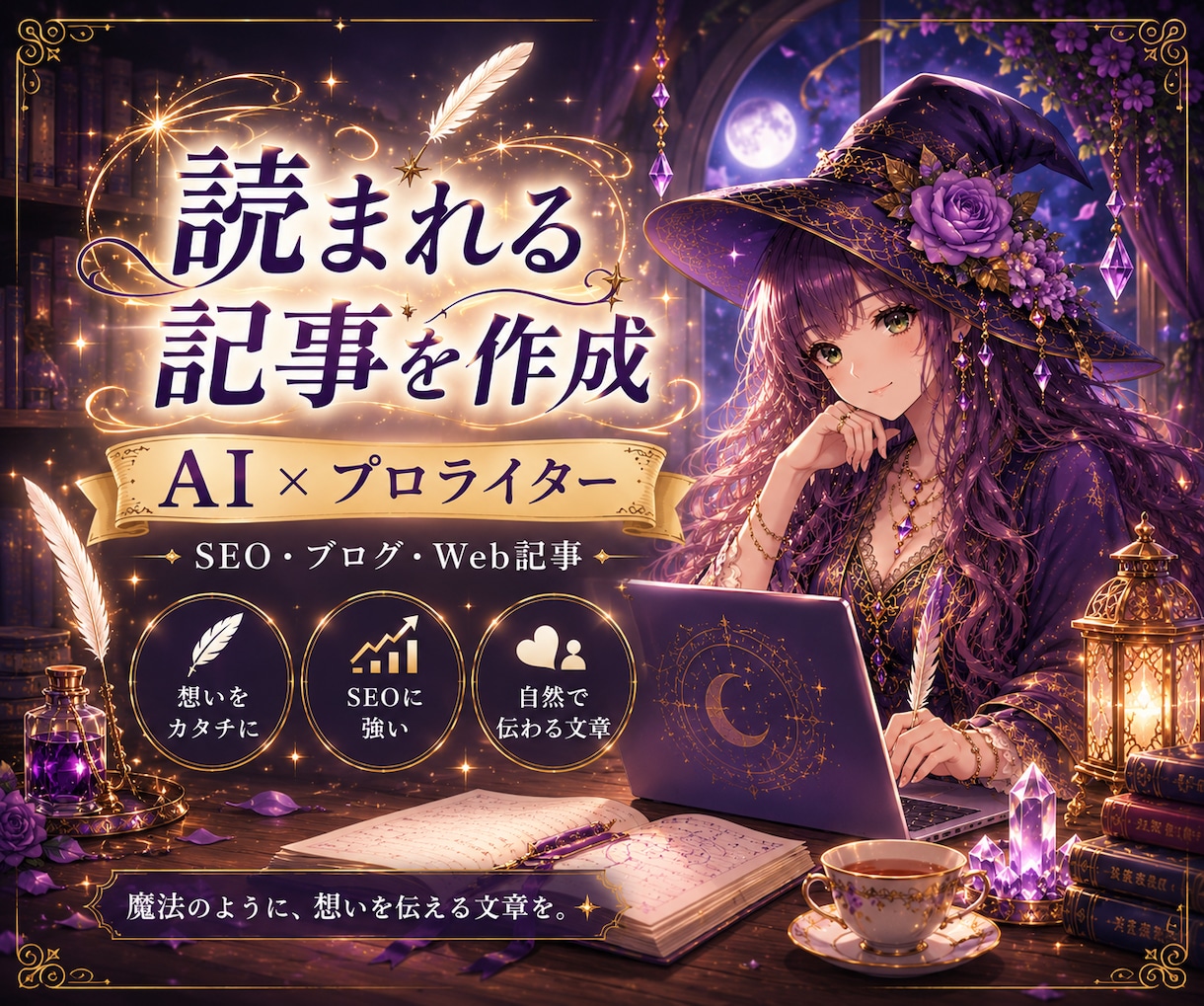 プロライター×AIライティング2000文字承ります 経験10年以上のライターがAI執筆でも高品質をお約束! イメージ1