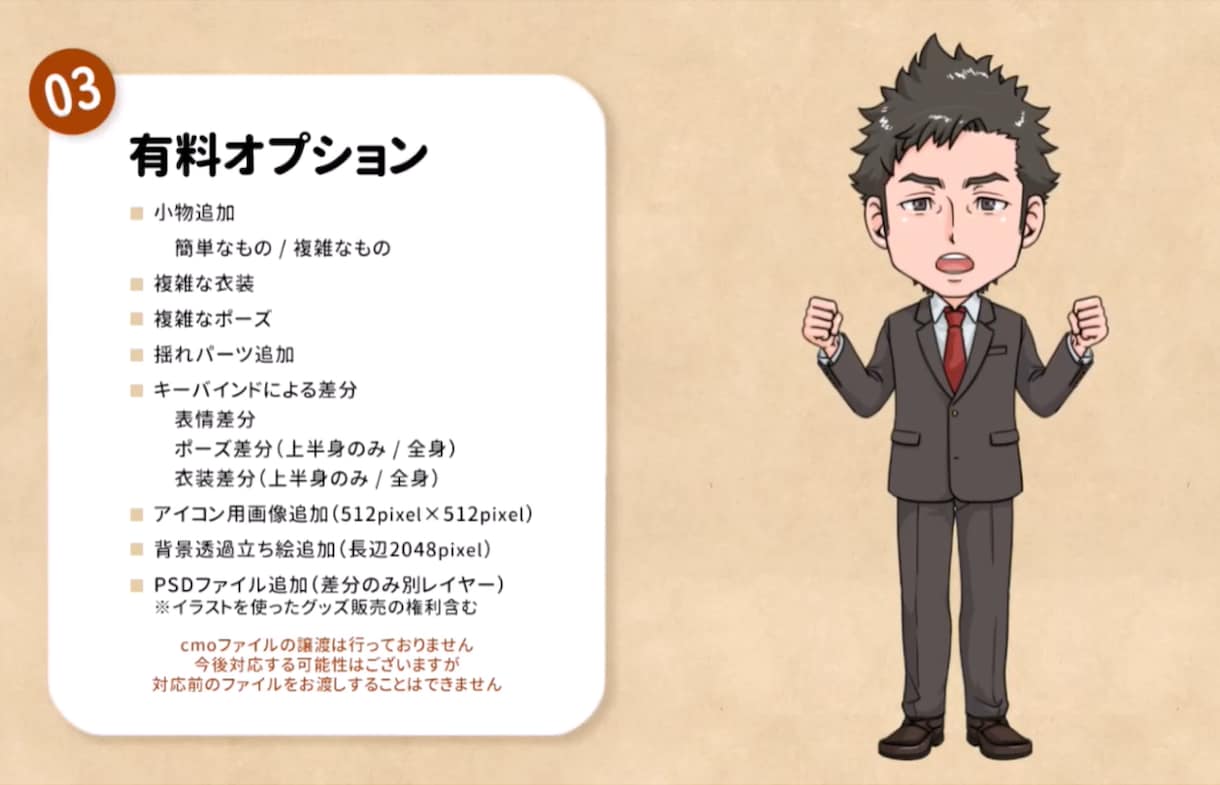 Vtuber用似顔絵Live2Dモデルを作成します プロのイラストレーターによる程良くリアルで見やすい似顔絵です イメージ4