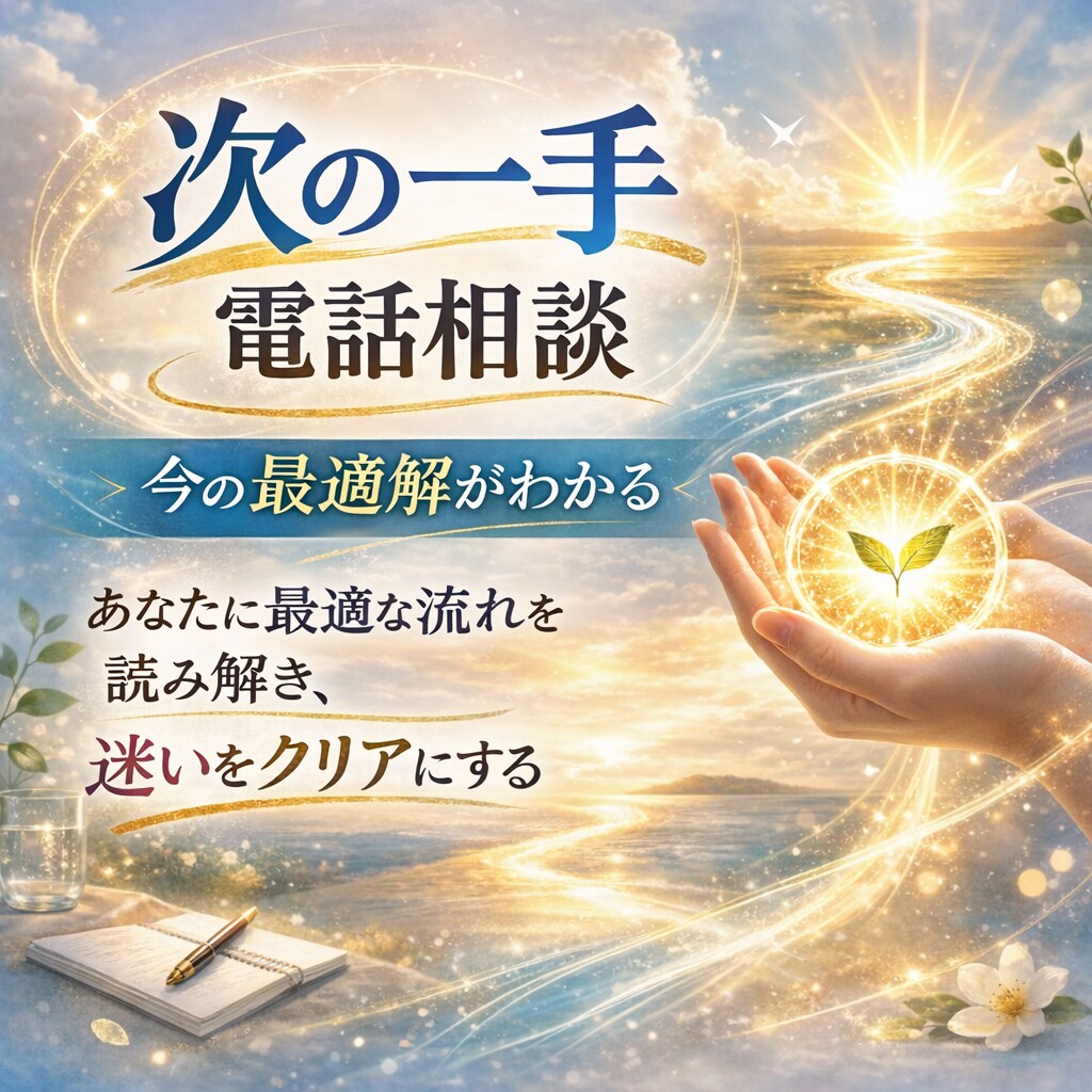 今、何をすればいい?次の一手をお伝えします あなたに最適な流れを読み解き、迷いをクリアにする本質サポート イメージ1