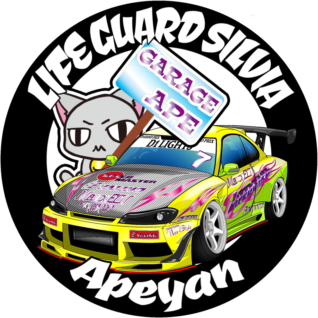 愛車とオーナーのイラスト描きます RAINオリジナルのカッコかわいいシャコタンなクルマ！ イメージ3