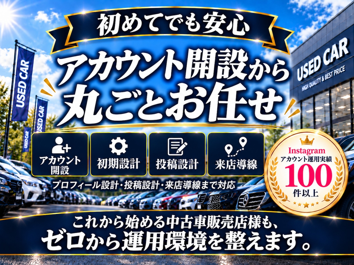 中古車業界に特化！インスタグラム運用をいたします 中古車業界の「集客・問い合わせ」に強いInstagram運用 イメージ7