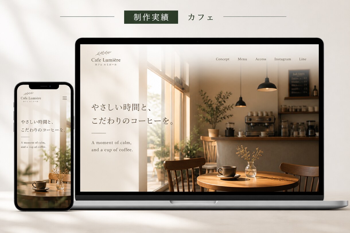 店舗向け格安HP制作39000円月額0円制作します 月額0円・買い切りで、インスタに貼れる公式サイトを作ります。 イメージ2