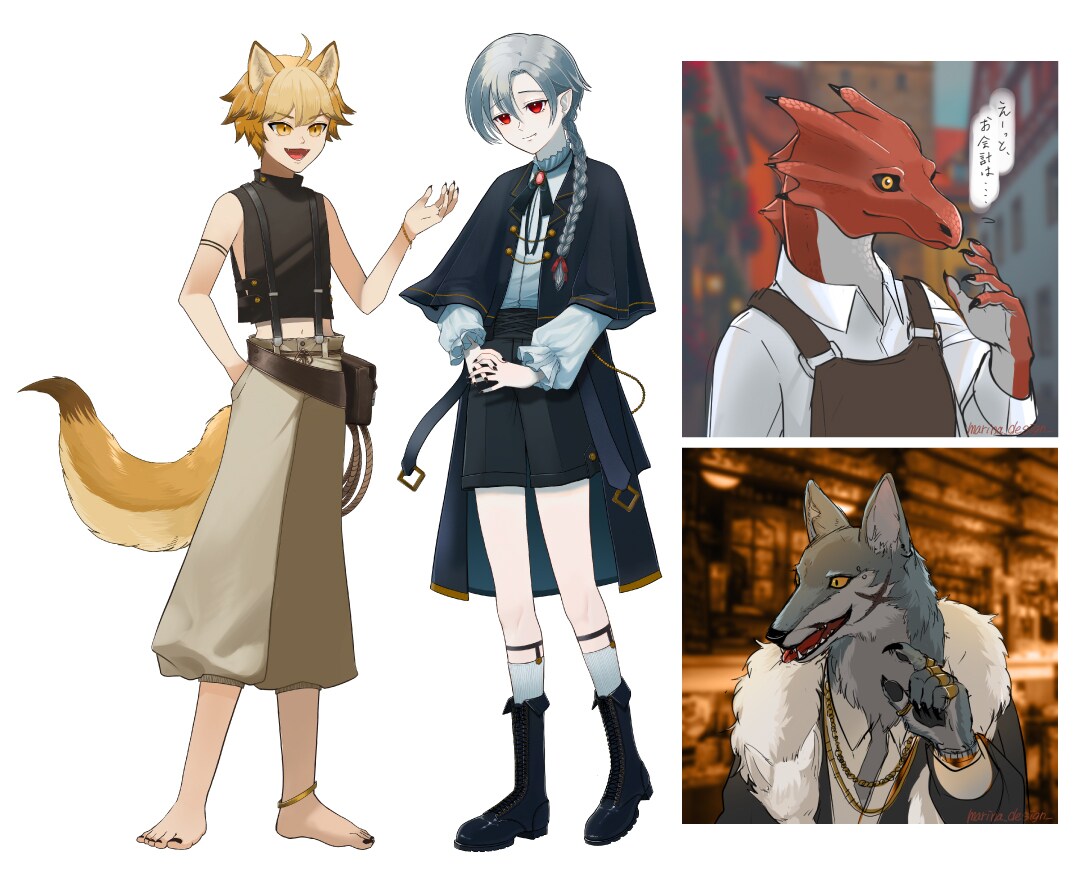 人形メカ・ケモノ・人外・モンスター描きます 独創的で他には無い、貴方だけのキャラクターを制作します！ イメージ3