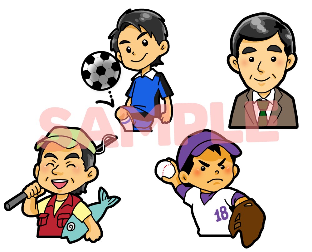 プチ似顔絵！ミニキャラクター風イラストお描きします SNSのアイコンに！名刺に！キャラ化で可愛い似顔絵♪ イメージ3