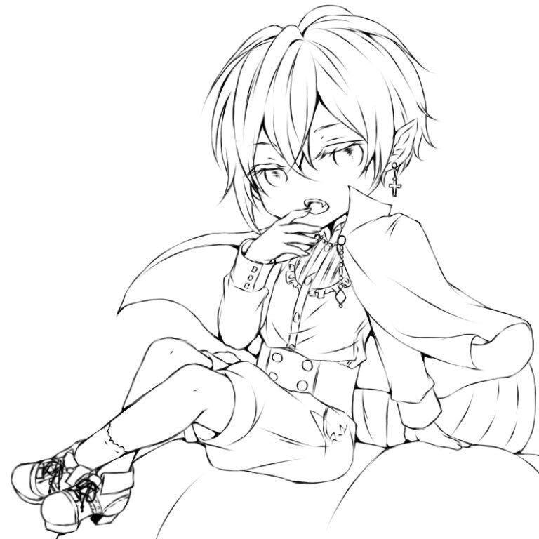 キャラクターを線画にします 塗る事が好きな方、自作キャラを描いてほしい方にオススメです！ イメージ6