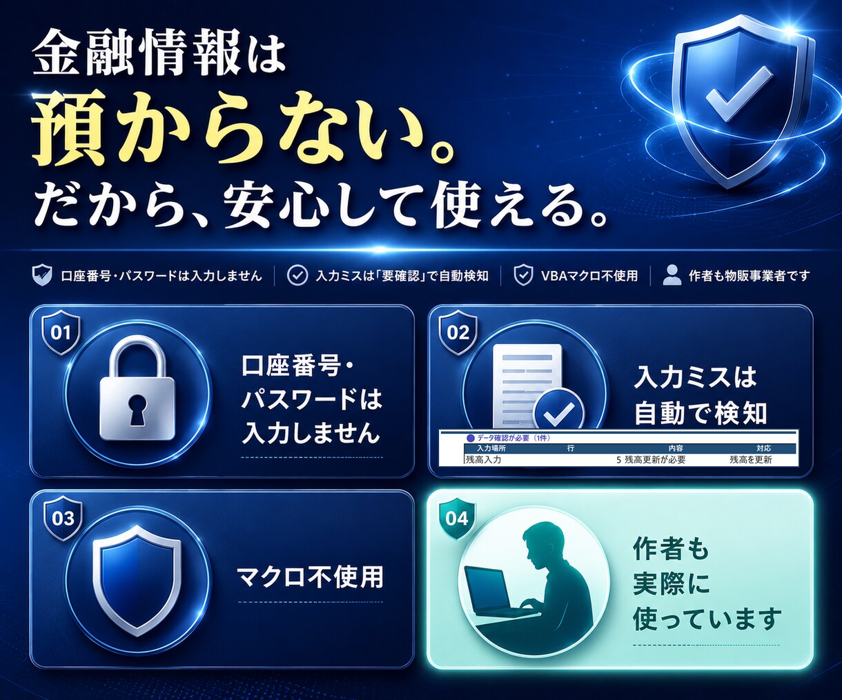 あなたの来月の「残高不足」を暴きます 「いつ・どの口座・いくら足りない」を最大７年先まで丸裸に！ イメージ5