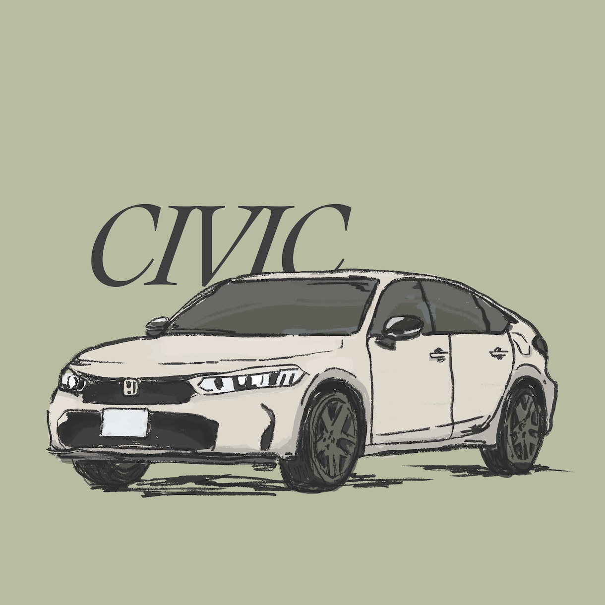 写真をベースに車のおしゃれなイラスト描きます かっこいい愛車のイラストをアイコンにしませんか⁇ イメージ7