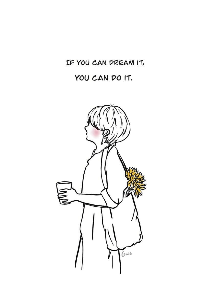 ポストカード風イラスト描きます 選べるイメージ！英語や韓国語も使用◎ イメージ2