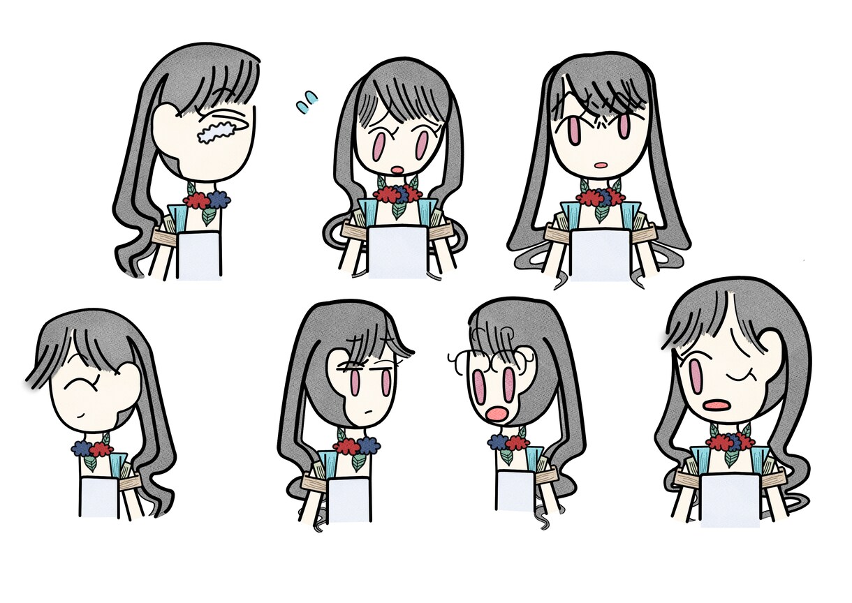 SNS・ブログ等のヘッダー＆アイコン描きます エッセイ漫画風のアイコンが欲しい方へ イメージ2