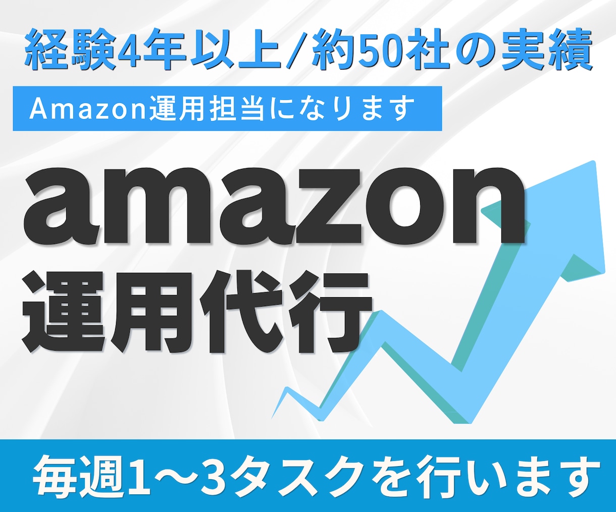 Amazon運用代行すべてお任せOK！運用します 実績80社以上/経験5年/週1～3タスク！週次報告もあり！ イメージ1