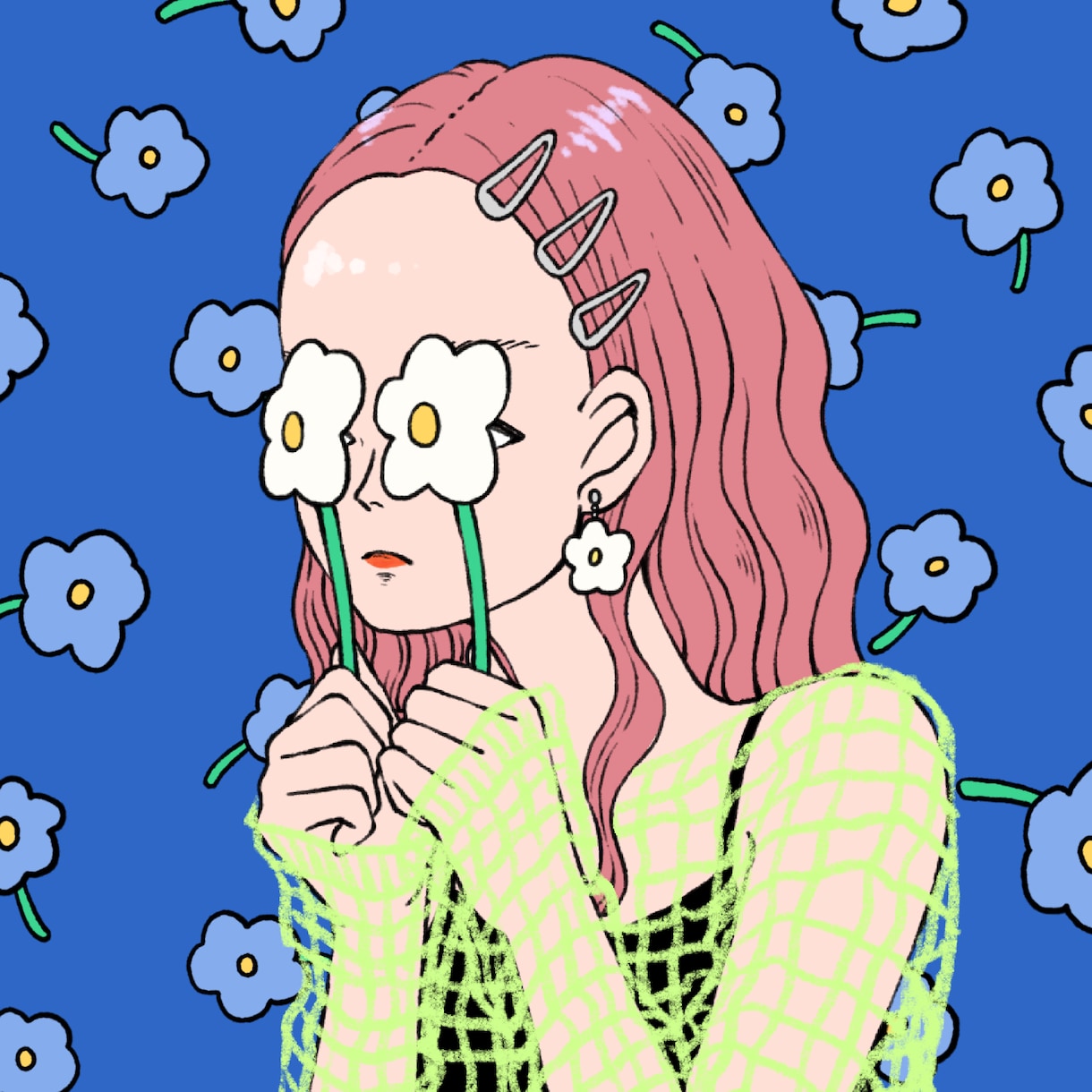 人と被らない！ポップなアイコンイラスト描きます 商用利用可！インスタ、ブログ、XなどSNSアイコンにぜひ◎ イメージ3