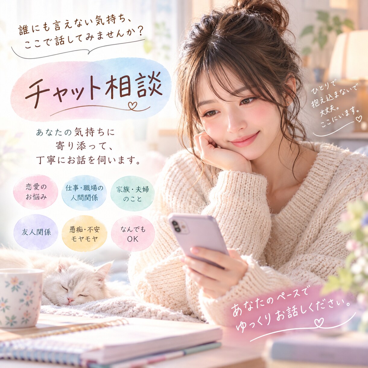 30分チャット占い、人間関係特化占います 30分の間何度でも質問OK、悩み聞かせてください イメージ2