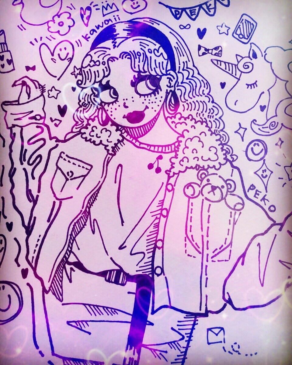 似顔絵描きます 可愛いかんじになるかとっ！マッキーと色鉛筆で！描きます！ イメージ5